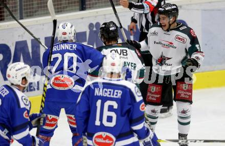 Eishockey testspiel. VSV gegen Starbulls Rosenheim. Torjubel Rosenheim. Villach, am 9.9.2016.
Foto: Kuess
---
pressefotos, pressefotografie, kuess, qs, qspictures, sport, bild, bilder, bilddatenbank