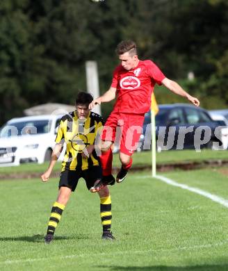 Fussball. 1. Klasse C. HSV gegen Glanegg. Oliver Martin Scheuerer (HSV), Thomas Josef Sobian (Glanegg). Klagenfurt Lendorf, 17.9.2016,
Foto: Kuess
---
pressefotos, pressefotografie, kuess, qs, qspictures, sport, bild, bilder, bilddatenbank