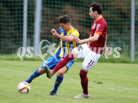 Fussball Unterliga West. Ludmannsdorf gegen Noetsch. Fabio Csyz,  (Ludmannsdorf), Luca Andrea Nicola Kreuzer (Noetsch). Ludmannsdorf, am 18.9.2016.
Foto: Kuess
---
pressefotos, pressefotografie, kuess, qs, qspictures, sport, bild, bilder, bilddatenbank