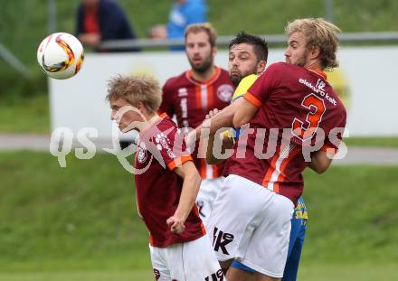 Fussball Unterliga West. Ludmannsdorf gegen Noetsch. Julian Hobel, Dejan Smeh, (Ludmannsdorf), Mario Skina (Noetsch). Ludmannsdorf, am 18.9.2016.
Foto: Kuess
---
pressefotos, pressefotografie, kuess, qs, qspictures, sport, bild, bilder, bilddatenbank