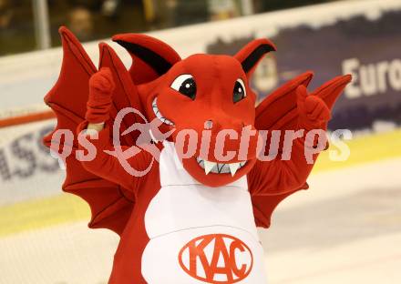 EBEL. Eishockey Bundesliga.  KAC gegen HC Orli Znojmo. Maskottchen Lindi (KAC). Klagenfurt, am 23.9.2016.
Foto: Kuess 
---
pressefotos, pressefotografie, kuess, qs, qspictures, sport, bild, bilder, bilddatenbank