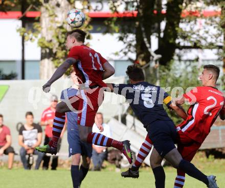 Fussball. 1. Klasse C. Ebental gegen SG KSK-Woerthersee/ATUS Poertschach. Began Kujrakovic (Ebental), Marcel Kaiser, Aleksandar Jelic  (SG KSK-Woerthersee/ATUS Poertschach). Ebental, 25.9.2016.
Foto: Kuess
---
pressefotos, pressefotografie, kuess, qs, qspictures, sport, bild, bilder, bilddatenbank