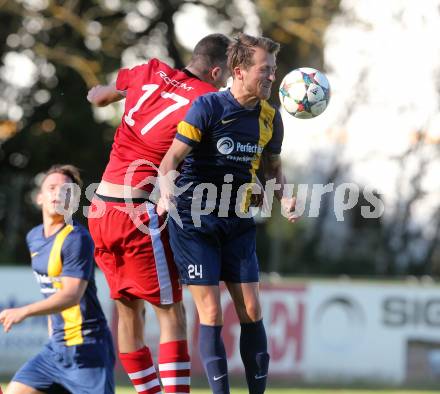 Fussball. 1. Klasse C. Ebental gegen SG KSK-Woerthersee/ATUS Poertschach. Christof Pirolt (Ebental), Tomislav Peric  (SG KSK-Woerthersee/ATUS Poertschach). Ebental, 25.9.2016.
Foto: Kuess
---
pressefotos, pressefotografie, kuess, qs, qspictures, sport, bild, bilder, bilddatenbank