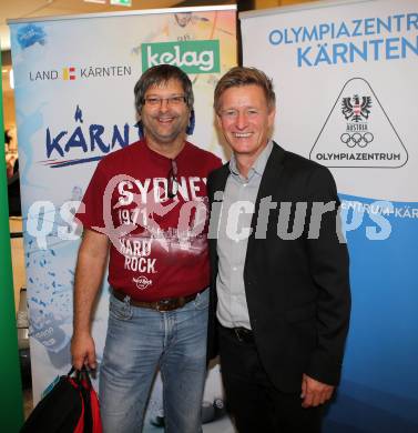 Sportlermeeting.  Klaus Brandstaetter, Arno Arthofer. Klagenfurt, 30.9.2016.
Foto: Kuess 
---
pressefotos, pressefotografie, kuess, qs, qspictures, sport, bild, bilder, bilddatenbank