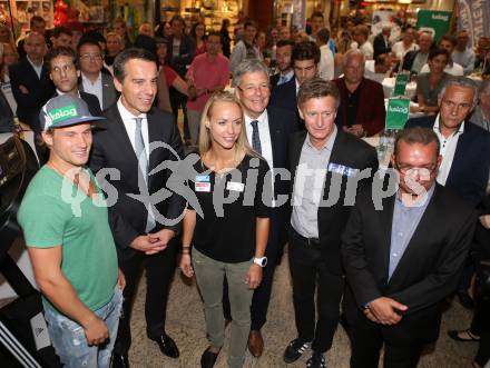 Sportlermeeting. Hanno Douschan,  Bundeskanzler Christian Kern, Peter Kaiser, Arno Arthofer, Armin Wiersma. Klagenfurt, 30.9.2016.
Foto: Kuess
---
pressefotos, pressefotografie, kuess, qs, qspictures, sport, bild, bilder, bilddatenbank