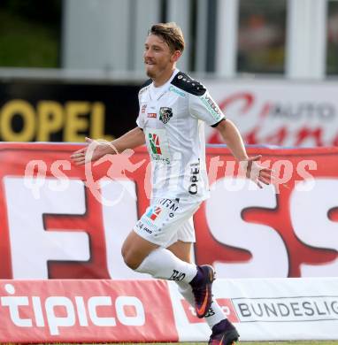 Fussball Bundesliga. RZ Pellets WAC gegen  Altach. Torjubel Christopher Wernitznig (WAC). Wolfsberg, am 1.10.2016.
Foto: Kuess
---
pressefotos, pressefotografie, kuess, qs, qspictures, sport, bild, bilder, bilddatenbank