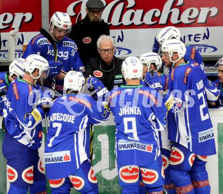 EBEL. Eishockey Bundesliga.  VSV gegen Dornbirner Eishockey Club. Trainer Greg Holst (VSV). Villach, am 2.10.2016.
Foto: Kuess 
---
pressefotos, pressefotografie, kuess, qs, qspictures, sport, bild, bilder, bilddatenbank