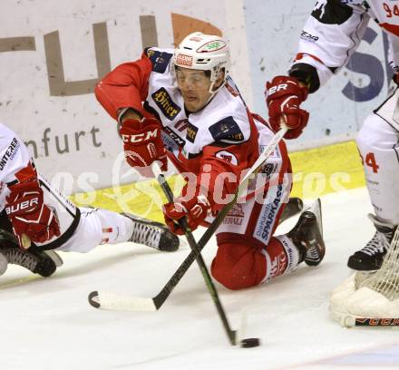 EBEL. Eishockey Bundesliga.  KAC gegen HC TWK Innsbruck. Manuel Ganahl, (KAC). Klagenfurt, am 2.10.2016.
Foto: Kuess 
---
pressefotos, pressefotografie, kuess, qs, qspictures, sport, bild, bilder, bilddatenbank