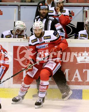 EBEL. Eishockey Bundesliga. KAC gegen 	UPC Vienna Capitals. Christoph Duller (KAC). Klagenfurt, am 6.10.2016.
Foto: Kuess

---
pressefotos, pressefotografie, kuess, qs, qspictures, sport, bild, bilder, bilddatenbank