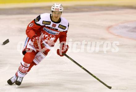 EBEL. Eishockey Bundesliga. KAC gegen 	UPC Vienna Capitals. Marco Brucker (KAC). Klagenfurt, am 6.10.2016.
Foto: Kuess

---
pressefotos, pressefotografie, kuess, qs, qspictures, sport, bild, bilder, bilddatenbank