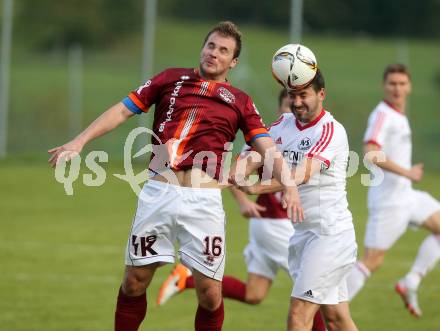 Fussball. Unterliga West. Ludmannsdorf gegen St. Jakob/Ros. Jernej Smukavec (Ludmannsdorf), Juergen Kozel (St. Jakob). Ludmannsdorf, 9.10.2016.
Foto: Kuess
---
pressefotos, pressefotografie, kuess, qs, qspictures, sport, bild, bilder, bilddatenbank