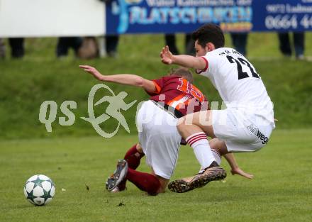 Fussball. Unterliga West. Ludmannsdorf gegen St. Jakob/Ros. Oswin Rupp (Ludmannsdorf), Wolfgang Michael Sereinig (St. Jakob). Ludmannsdorf, 9.10.2016.
Foto: Kuess
---
pressefotos, pressefotografie, kuess, qs, qspictures, sport, bild, bilder, bilddatenbank