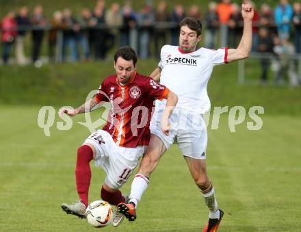 Fussball. Unterliga West. Ludmannsdorf gegen St. Jakob/Ros. Fabio Csyz (Ludmannsdorf), Petar Stojnic (St. Jakob). Ludmannsdorf, 9.10.2016.
Foto: Kuess
---
pressefotos, pressefotografie, kuess, qs, qspictures, sport, bild, bilder, bilddatenbank