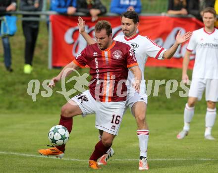 Fussball. Unterliga West. Ludmannsdorf gegen St. Jakob/Ros. Jernej Smukavec (Ludmannsdorf), Juergen Kozel (St. Jakob). Ludmannsdorf, 9.10.2016.
Foto: Kuess
---
pressefotos, pressefotografie, kuess, qs, qspictures, sport, bild, bilder, bilddatenbank