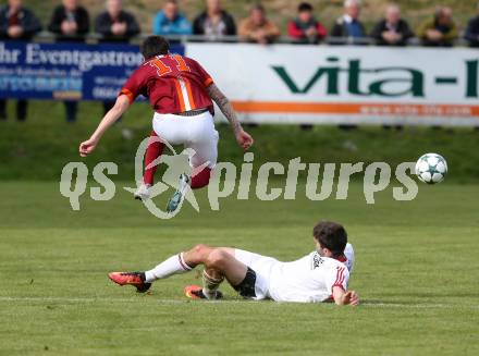 Fussball. Unterliga West. Ludmannsdorf gegen St. Jakob/Ros. Fabio Csyz (Ludmannsdorf), Petar Stojnic (St. Jakob). Ludmannsdorf, 9.10.2016.
Foto: Kuess
---
pressefotos, pressefotografie, kuess, qs, qspictures, sport, bild, bilder, bilddatenbank