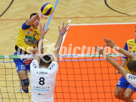 Volleyball MEVZA. SK Posojilnica Aich/Dob gegen Calcit Volleyball Kamnik. Michal Petras (Aich/Dob). Bleiburg, am 13.10.2016.
Foto: Kuess

---
pressefotos, pressefotografie, kuess, qs, qspictures, sport, bild, bilder, bilddatenbank