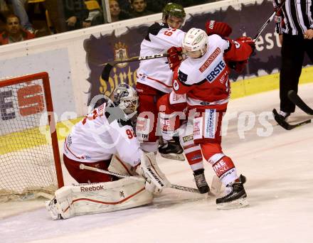 EBEL. Eishockey Bundesliga. KAC gegen 	HCB Suedtirol Alperia. Matthew Neal,  (KAC), Alexander Gellert, Marcel Melichercik (Bozen). Klagenfurt, am 14.10.2016.
Foto: Kuess

---
pressefotos, pressefotografie, kuess, qs, qspictures, sport, bild, bilder, bilddatenbank