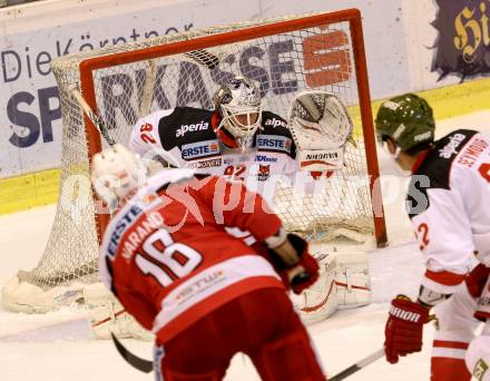 EBEL. Eishockey Bundesliga. KAC gegen 	HCB Suedtirol Alperia. Marcel Melichercik (Bozen). Klagenfurt, am 14.10.2016.
Foto: Kuess

---
pressefotos, pressefotografie, kuess, qs, qspictures, sport, bild, bilder, bilddatenbank