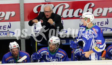 EBEL. Eishockey Bundesliga.  VSV gegen HC TWK Innsbruck Die Haie. Trainer Greg Holst (VSV). Villach, am 14.10.2016.
Foto: Kuess 
---
pressefotos, pressefotografie, kuess, qs, qspictures, sport, bild, bilder, bilddatenbank