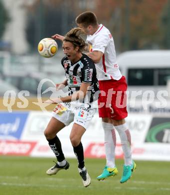 Fussball Bundesliga. RZ Pellets WAC gegen  FC Red Bull Salzburg. Philip Hellqvist,  (WAC), Duje Caleta Car (Salzburg). Wolfsberg, am 15.10.2016.
Foto: Kuess
---
pressefotos, pressefotografie, kuess, qs, qspictures, sport, bild, bilder, bilddatenbank