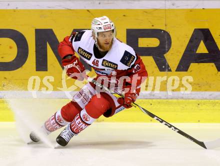 EBEL. Eishockey Bundesliga. KAC gegen VSV. Johannes Bischofberger (KAC). Klagenfurt, am 16.10.2016.
Foto: Kuess

---
pressefotos, pressefotografie, kuess, qs, qspictures, sport, bild, bilder, bilddatenbank