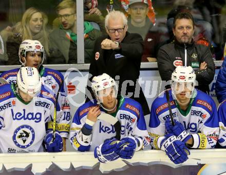 EBEL. Eishockey Bundesliga. KAC gegen VSV. Trainer Greg Holst (VSV). Klagenfurt, am 16.10.2016.
Foto: Kuess

---
pressefotos, pressefotografie, kuess, qs, qspictures, sport, bild, bilder, bilddatenbank