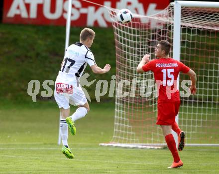 Fussball. Kaerntner Liga. Ferlach Atus gegen Voelkermarkt. Martin Posratschnig (Ferlach), Daniel Ulrich Primusch (Voelkermarkt). Ferlach, 22.10.2016.
Foto: Kuess
---
pressefotos, pressefotografie, kuess, qs, qspictures, sport, bild, bilder, bilddatenbank