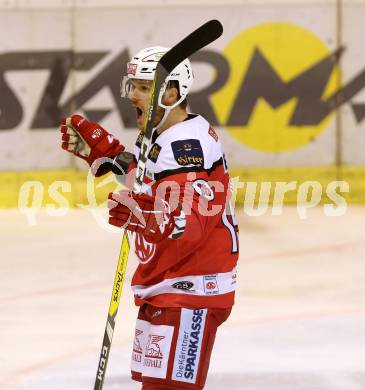 EBEL. Eishockey Bundesliga. KAC gegen EHC Liwest Black Wings Linz. Torjubel Stefan Geier, (KAC). Klagenfurt, am 23.10.2016.
Foto: Kuess

---
pressefotos, pressefotografie, kuess, qs, qspictures, sport, bild, bilder, bilddatenbank