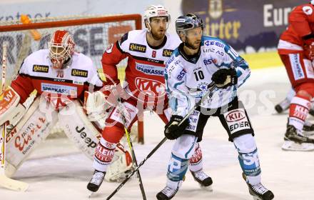 EBEL. Eishockey Bundesliga. KAC gegen EHC Liwest Black Wings Linz. Matthew Neal, Tomas Duba,  (KAC), Marc Andre Dorion (Linz). Klagenfurt, am 23.10.2016.
Foto: Kuess

---
pressefotos, pressefotografie, kuess, qs, qspictures, sport, bild, bilder, bilddatenbank