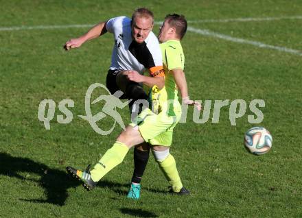 Fussball 2. Klasse E. Haimburg/Diex gegen Frantschach.  Michael Brunner,  (Haimburg/Diex), Almir Music (Frantschach). Haimburg, am 23.10.2016.
Foto: Kuess
---
pressefotos, pressefotografie, kuess, qs, qspictures, sport, bild, bilder, bilddatenbank