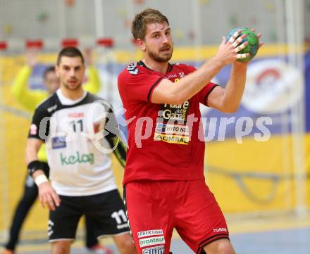 Handball HLA. SC Ferlach gegen Moser Medical UHK Krems. Fabian Posch (Krems). Ferlach, am 25.10.2016.
Foto: Kuess

---
pressefotos, pressefotografie, kuess, qs, qspictures, sport, bild, bilder, bilddatenbank