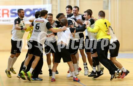 Handball HLA. SC Ferlach gegen Moser Medical UHK Krems. Jubel (Ferlach). Ferlach, am 25.10.2016.
Foto: Kuess

---
pressefotos, pressefotografie, kuess, qs, qspictures, sport, bild, bilder, bilddatenbank