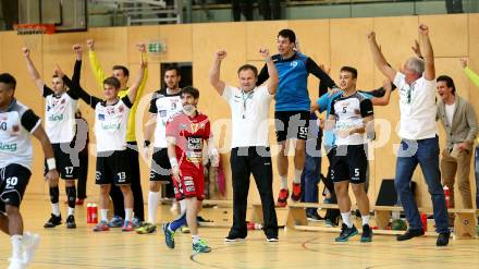 Handball HLA. SC Ferlach gegen Moser Medical UHK Krems. Jubel  (Ferlach). Ferlach, am 25.10.2016.
Foto: Kuess

---
pressefotos, pressefotografie, kuess, qs, qspictures, sport, bild, bilder, bilddatenbank