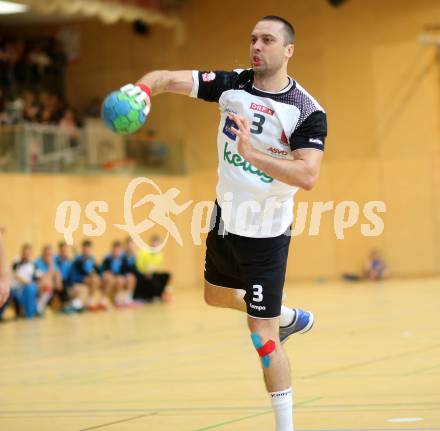 Handball HLA. SC Ferlach gegen Moser Medical UHK Krems. Risto Arnaudovski (Ferlach). Ferlach, am 25.10.2016.
Foto: Kuess

---
pressefotos, pressefotografie, kuess, qs, qspictures, sport, bild, bilder, bilddatenbank