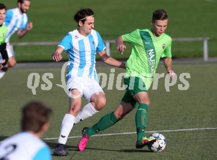 Fussball 2. KLasse D. Moosburg gegen Launsdorf. Stefan Hamers,  (Moosburg),  Markus Florian Sebestyen (Launsdorf). Moosburg, am 22.10.2016.
Foto: Kuess
---
pressefotos, pressefotografie, kuess, qs, qspictures, sport, bild, bilder, bilddatenbank