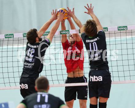 Volleyball Bundesliga. VBK Woerthersee Loewen gegen VC Graz.  Nejc Zemljak (Woerthersee Loewen). Klagenfurt, am 26.10.2016.
Foto: Kuess
---
pressefotos, pressefotografie, kuess, qs, qspictures, sport, bild, bilder, bilddatenbank