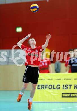 Volleyball Bundesliga. VBK Woerthersee Loewen gegen VC Graz.  Jakob Reiter (Woerthersee Loewen). Klagenfurt, am 26.10.2016.
Foto: Kuess
---
pressefotos, pressefotografie, kuess, qs, qspictures, sport, bild, bilder, bilddatenbank