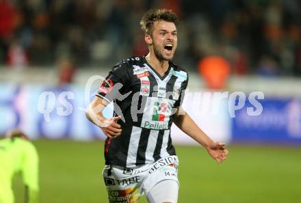 Fussball Bundesliga. RZ Pellets WAC gegen SV Mattersburg.  Torjubel Philipp Prosenik (WAC). Wolfsberg, am 29.10.2016.
Foto: Kuess

---
pressefotos, pressefotografie, kuess, qs, qspictures, sport, bild, bilder, bilddatenbank