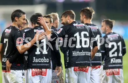 Fussball Bundesliga. RZ Pellets WAC gegen SV Mattersburg.  Torjubel WAC. Wolfsberg, am 29.10.2016.
Foto: Kuess

---
pressefotos, pressefotografie, kuess, qs, qspictures, sport, bild, bilder, bilddatenbank