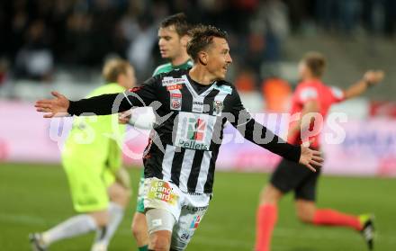 Fussball Bundesliga. RZ Pellets WAC gegen SV Mattersburg. Torjubel Christopher Wernitznig (WAC). Wolfsberg, am 29.10.2016.
Foto: Kuess

---
pressefotos, pressefotografie, kuess, qs, qspictures, sport, bild, bilder, bilddatenbank