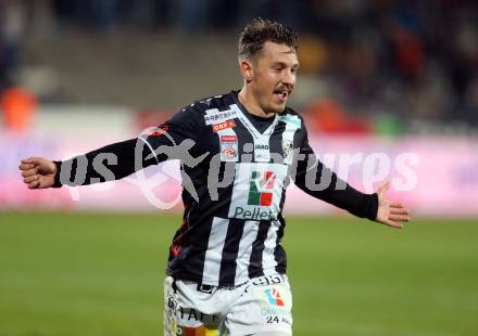 Fussball Bundesliga. RZ Pellets WAC gegen SV Mattersburg. Torjubel Christopher Wernitznig (WAC). Wolfsberg, am 29.10.2016.
Foto: Kuess

---
pressefotos, pressefotografie, kuess, qs, qspictures, sport, bild, bilder, bilddatenbank