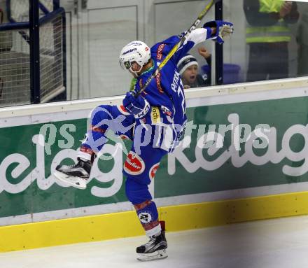 EBEL. Eishockey Bundesliga. VSV gegen	Fehervar AV 19. Torjubel Benjamin Petrik (VSV). Villach, am 30.10.2016.
Foto: Kuess

---
pressefotos, pressefotografie, kuess, qs, qspictures, sport, bild, bilder, bilddatenbank