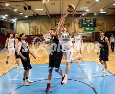 Basketball 2. Bundesliga. GD 6. Runde. KOS Celovec gegen Woerthersee Piraten. Ziga Erculj, (KOS Celovec), Lukas Simoner (Woerthersee Piraten). Klagenfurt, am 12.11.2016.
Foto: Kuess
---
pressefotos, pressefotografie, kuess, qs, qspictures, sport, bild, bilder, bilddatenbank