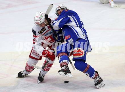 EBEL. Eishockey Bundesliga. VSV gegen	KAC. Corey Locke, (VSV), Marco Brucker (KAC). Villach, am 13.11.2016.
Foto: Kuess

---
pressefotos, pressefotografie, kuess, qs, qspictures, sport, bild, bilder, bilddatenbank