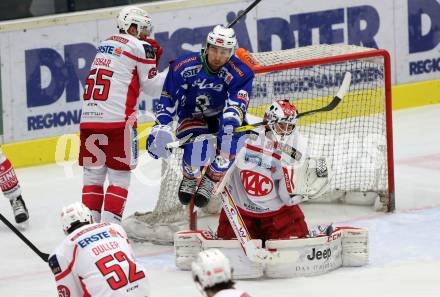 EBEL. Eishockey Bundesliga. VSV gegen	KAC. Eric HUnter, (VSV), Mitja Robar, David Madlehner  (KAC). Villach, am 13.11.2016.
Foto: Kuess

---
pressefotos, pressefotografie, kuess, qs, qspictures, sport, bild, bilder, bilddatenbank