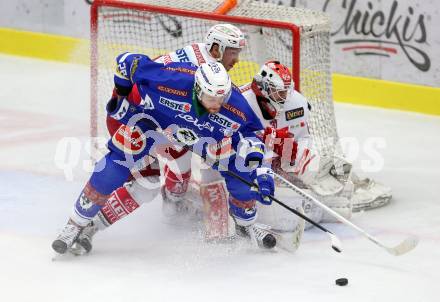 EBEL. Eishockey Bundesliga. VSV gegen	KAC. Jan Urbas, (VSV), Mark Hurturbise, David Madlehner  (KAC). Villach, am 13.11.2016.
Foto: Kuess

---
pressefotos, pressefotografie, kuess, qs, qspictures, sport, bild, bilder, bilddatenbank