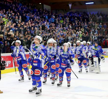 EBEL. Eishockey Bundesliga. VSV gegen	KAC. Jubel (VSV). Villach, am 13.11.2016.
Foto: Kuess

---
pressefotos, pressefotografie, kuess, qs, qspictures, sport, bild, bilder, bilddatenbank