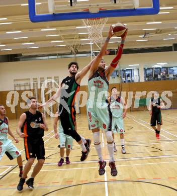 Basketball 2. Bundesliga. GD 7. Runde. Raiders Villach gegen Basket Flames.  Marko Kolaric,  (Villach), Kutschera Matthias (Basket Flames). Villach, am 20.11.2016.
Foto: Kuess
---
pressefotos, pressefotografie, kuess, qs, qspictures, sport, bild, bilder, bilddatenbank