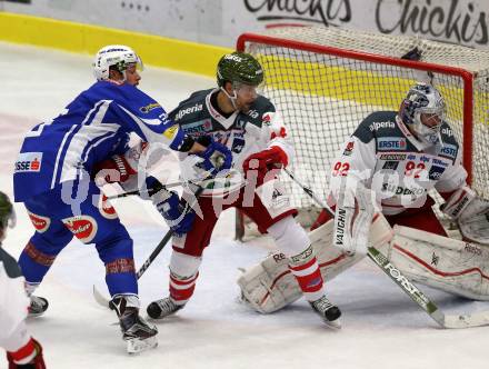 EBEL. Eishockey Bundesliga. VSV gegen	HCB Suedtirol Alperia. Jan Urbas, (VSV), Hannes Oberdoerfer, Marcel Melichercik  (Bozen). Villach, am 20.11.2016.
Foto: Kuess

---
pressefotos, pressefotografie, kuess, qs, qspictures, sport, bild, bilder, bilddatenbank