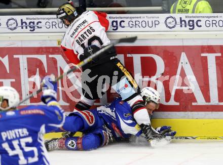 EBEL. Eishockey Bundesliga. VSV gegen	HC Orli Znojmo. Nico Brunner, (VSV), David Bartos (Znojmo). Villach, am 25.11.2016.
Foto: Kuess

---
pressefotos, pressefotografie, kuess, qs, qspictures, sport, bild, bilder, bilddatenbank